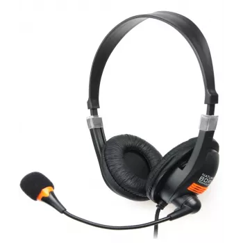 NATEC Drone Headset Wired headband Calls/Music Black, Orange
