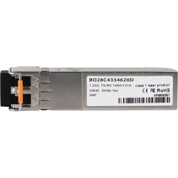 Compatible Cisco GLC-2BX-D BlueOptics© BO28C4334620D cSFP Transceiver, LC-Duplex, 1000BASE-2BX-D, Singlemode Fiber, TX:1490nm/RX:1310nm, 20KM, 0°C/+70°C, DDM (GLC-2BX-D-BO)