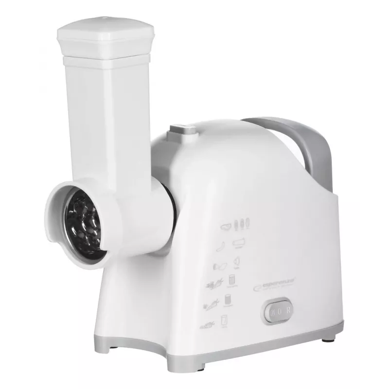 Meat grinder ESPERANZA EKM033, 2200 W, white, stainless steel blade, reverse, sausage horn, kebbe maker