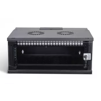 DIGITUS SOHO Pro DN-49201-SET — 19 inch 4U Wall-Mounted Network Cabinet Set, 540x400 mm, IP20, Key Lock, Light Grey