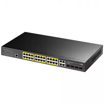 Managed Switch Cudy GS2028PS4 L2 Gigabit Ethernet 24 Ports PoE 1U Black