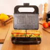Cecotec Sandwich Maker | Rock’nToast 4in1 | 1000 W | Number of plates 4 | Black