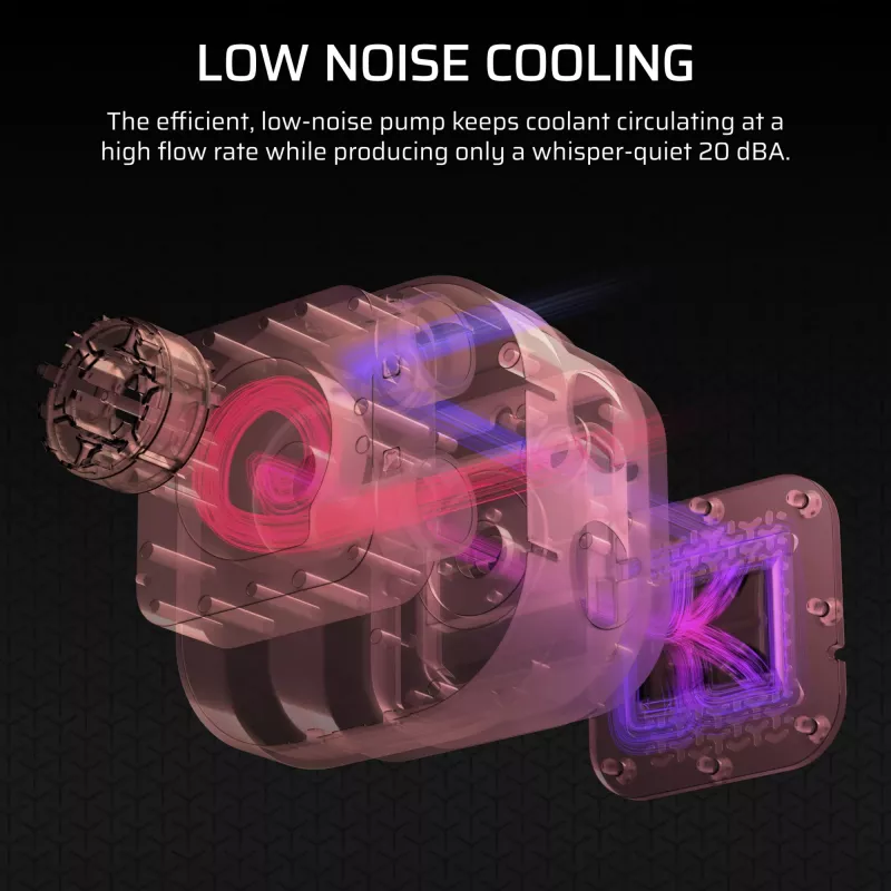 All-in-one liquid cooler Corsair Nautilus 240 RS LCD 12 cm White