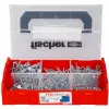 Screw set FISCHER FixTainer PowerFast II, 702 pieces, full thread, galvanized