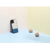 Phone case man and wood for iPhone 12 Pro Max — blue flower on black