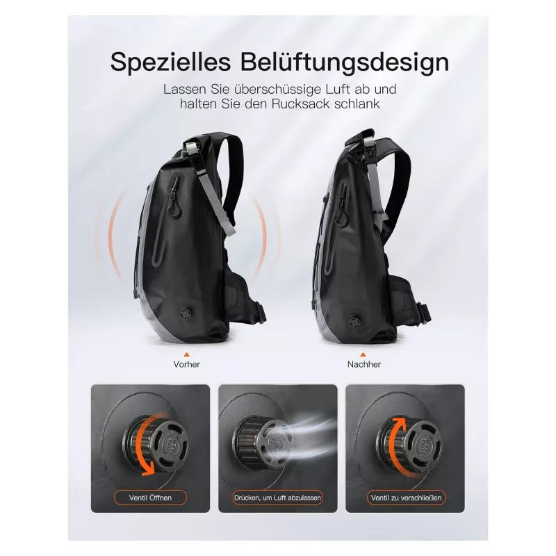 inateck notebook backpack BP06003 gray/black 25-30L
