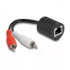 DeLOCK 87857 audio cable 2 x RCA RJ-45 Black Red White