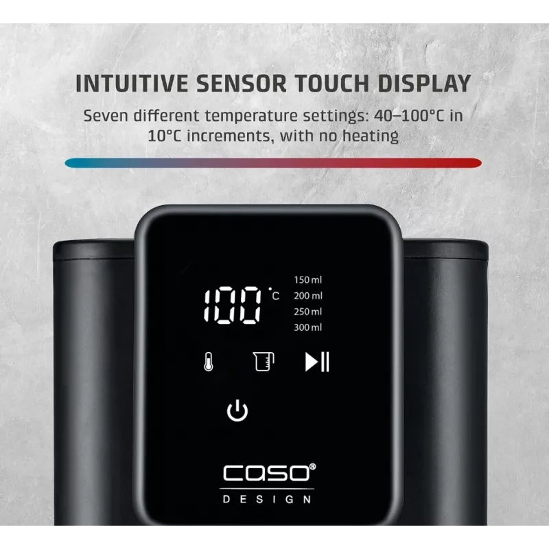 Caso Turbo Hot Water Dispenser | HW 616 | Water Dispenser | 2600 W | 2.5 L | Plastic/Stainless Steel | Black/Stainless Steel