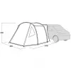 Easy Camp Eidfjord grey tunnel drive-away awning, model 2025