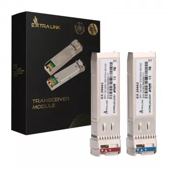 Extralink SFP+ 10G | SFP+ WDM Module | 10Gbps 1270/1330nm, single mode, 2km, pair