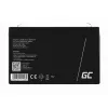 Rechargeable sealed lead-acid battery Green Cell AGM12 6 V 7000 mAh Black