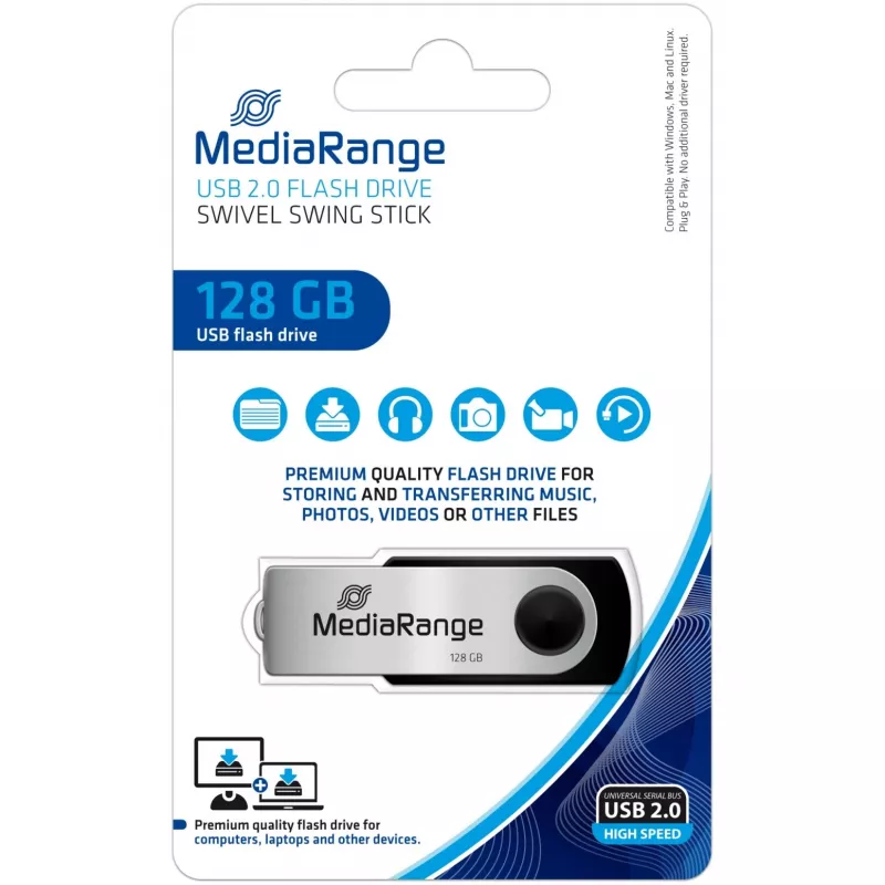 USB flash drive MediaRange 128 GB USB Type-A 2.0 MR913