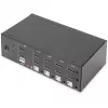 KVM Switch Digitus DS-12883 4 Port Dual Display 4K HDMI USB