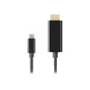 Video cable adapter LANBERG CA-CMHD-10CU-0030-BK, USB Type-C to HDMI 2.0, 3 m, 18 Gbit/s, 4K