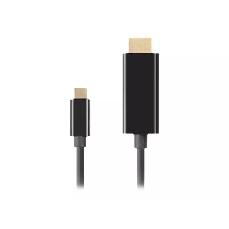 Video cable adapter LANBERG CA-CMHD-10CU-0030-BK, USB Type-C to HDMI 2.0, 3 m, 18 Gbit/s, 4K