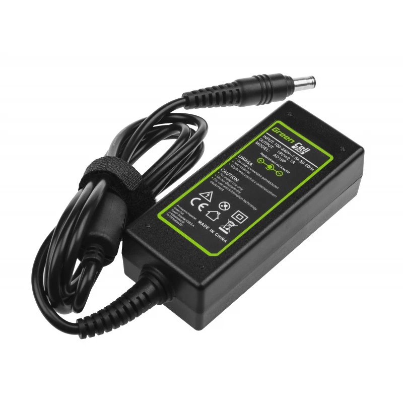 Indoor Power Adapter Green Cell AD19P 40W Black
