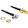 Coaxial Cable DeLOCK 88487 TS-9 SMA 1.45m Black
