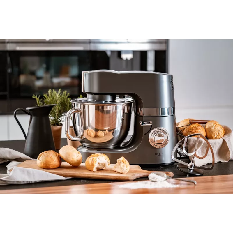 Food processor Adler AD 4221 — 7 L stainless steel bowl, 1200 W, 6 speeds, planetary rotation