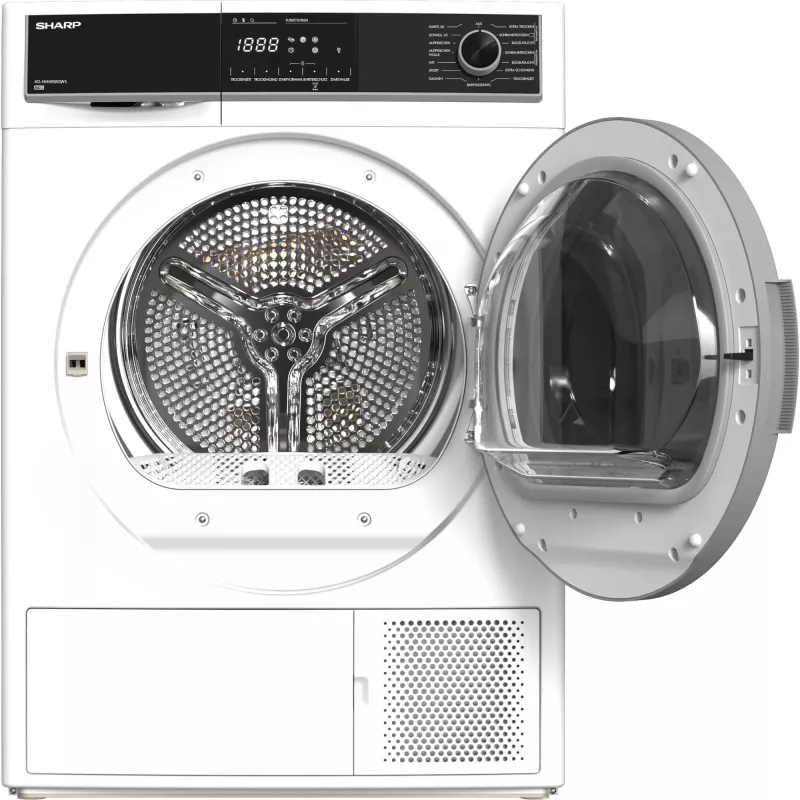 Sharp KD-HHH8S8GW3-DE tumble dryer Freestanding Front-load 8 kg White