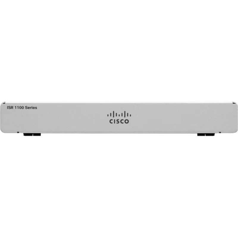 Router Cisco C1101-4P — Integrated Services tabletop router, 4 x Gigabit Ethernet (GbE) ports, GE WAN, USB 3+, 1-year warranty