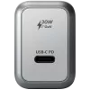 Mobile device charger Satechi ST-UC30WCM-EU — Universal indoor AC charger with 1× USB-C, Black/Silver