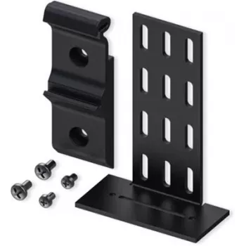 Teltonika PR5MEC23 DIN Rail Mounting Kit – Black ABS & Steel Adapter