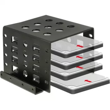DeLOCK 18271 Mounting Frame 4 x 2.5 inch Drives to 3.5 inch Bay