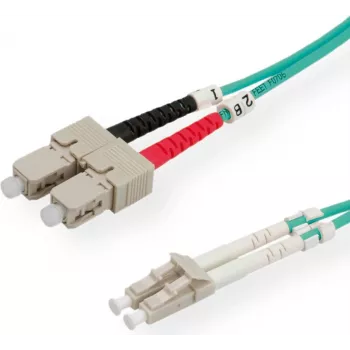 VALUE LWL-Cable 50/125µm OM3, LC/SC, turquoise 0,5m (21.99.8710)
