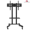 Maclean MC-739 professional TV trolley stand on wheels, 32-65 inch (165.1 cm), max 40 kg, VESA up to 400x600, Black
