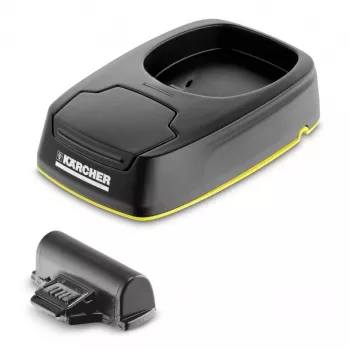 Battery charger Kärcher 2.633-116.0 — Li‑Ion charger for 1 battery, 3.5 h recharge, 13.2×5×20 cm