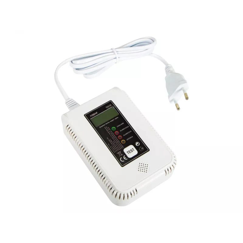 Carbon monoxide and gas detector BLOW TGC30 WiFi Tuya — LCD, 85 dB, wired, surface-mounted, white