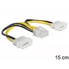 Internal Power Cable DeLOCK 83410 0.15m EPS 8-pin Molex 3-pin
