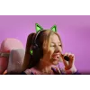 Kraken Kitty V2 - Black, Gaming headset, Kitty Ears, Stream Reactive Lighting, HyperClear Cardioid Mic, 40 mm TriForce Drivers, Built into the earcups microphone, Razer Chroma RGB (Ear and Earcups), Surround sound: Only available on Windows 10 64-bit