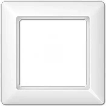 Electrical wall switch cover plate JUNG AS 581 WW White, duroplast, 80.5×80.5 mm