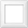 Electrical wall switch cover plate JUNG AS 581 WW White, duroplast, 80.5×80.5 mm