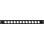 Front panel Omnitronic Z-19 12 x XLR D-Type 1U — rack panel with twelve XLR D-Type connectors