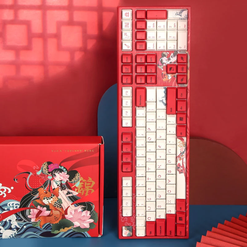 Varmilo VEA108 Koi Gaming Keyboard, MX-Brown, White LED - US Layout