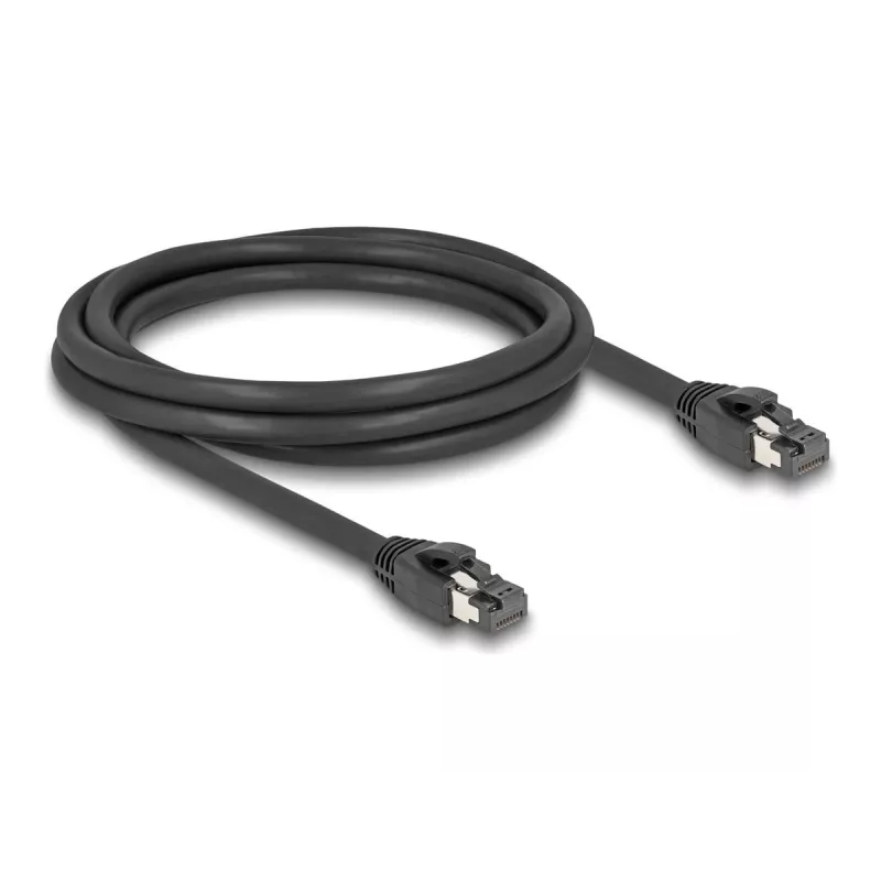DeLOCK RJ45 Network Cable Cat.8.1 S/FTP 2m 40Gbps Black
