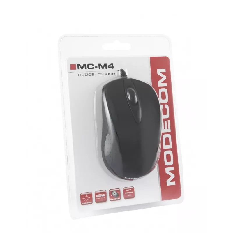 Modecom MC-M4 mouse USB Type-A Optical 800 DPI Ambidextrous