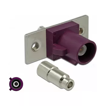 Coaxial connector DELOCK 89819 FAKRA D male, gold-plated contacts, 21.2×24×7.5 mm