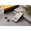 Smartphone case man and wood for iPhone X/XS, apple tree wood, black