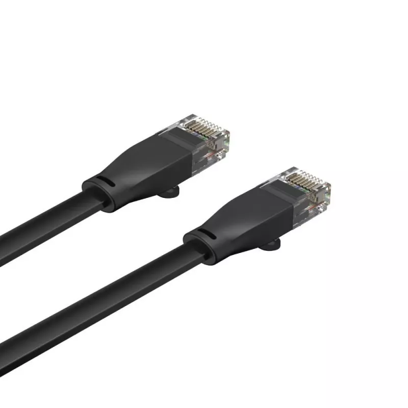 Unitek Ethernet cable Cat6 UTP RJ45 5 m, black, solid conductor, 250 MHz, gold-plated contacts