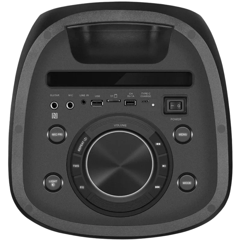 Speaker SVEN PS-1050, black (200W, TWS, Bluetooth, FM, USB, microSD, LED-display, 7200mAh)