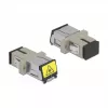 Optical Fiber Coupler DeLOCK 86889 SC Simplex female to SC Simplex female Multi-mode beige