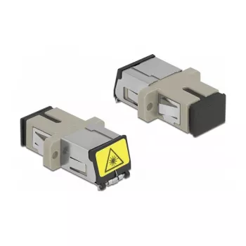 Optical Fiber Coupler DeLOCK 86889 SC Simplex female to SC Simplex female Multi-mode beige