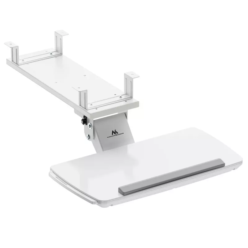 Keyboard holder MACLEAN MC-156 W — adjustable under-desk tray, max load 5 kg