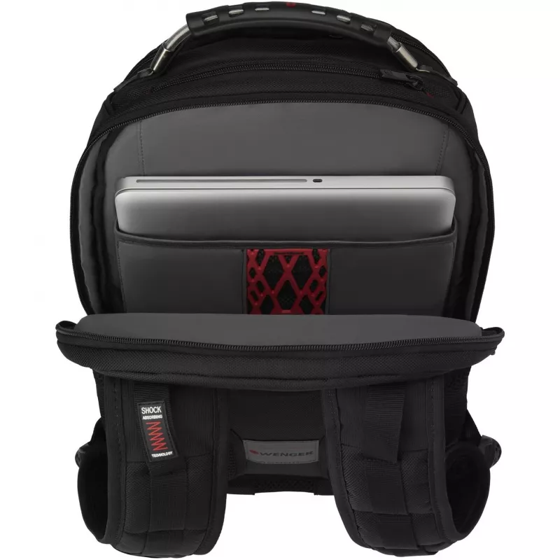 Wenger IBEX Deluxe - notebook backpack - 43.2 cm - 35,60cm (14) - 40,6cm (16) - Black (606493)