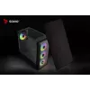 PC case SAVIO Noctis Flow RGB — Cube, ATX/Mini-ITX, 3x 120 mm front fans, tempered glass side, max GPU 35 cm