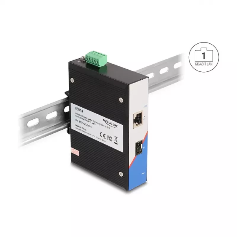 Unmanaged Switch DeLOCK 88014 Gigabit Ethernet 10/100/1000 Black