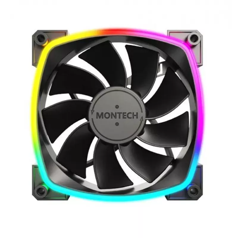Montech RX120 PWM Computer case Fan 12 cm Black 3 pc(s)